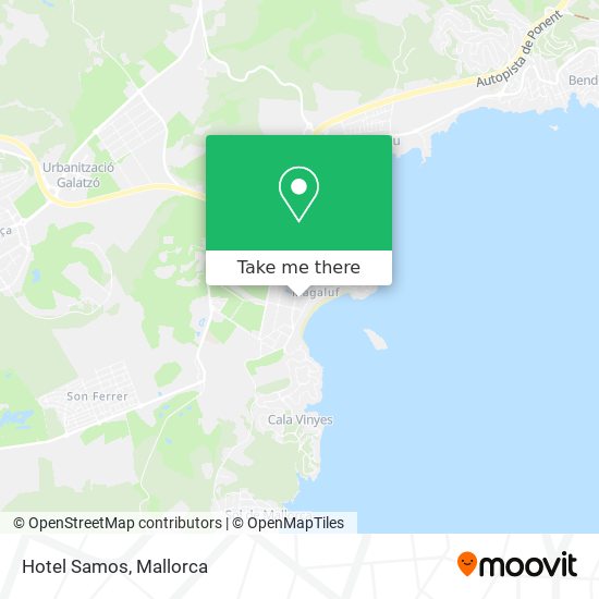 Hotel Samos map