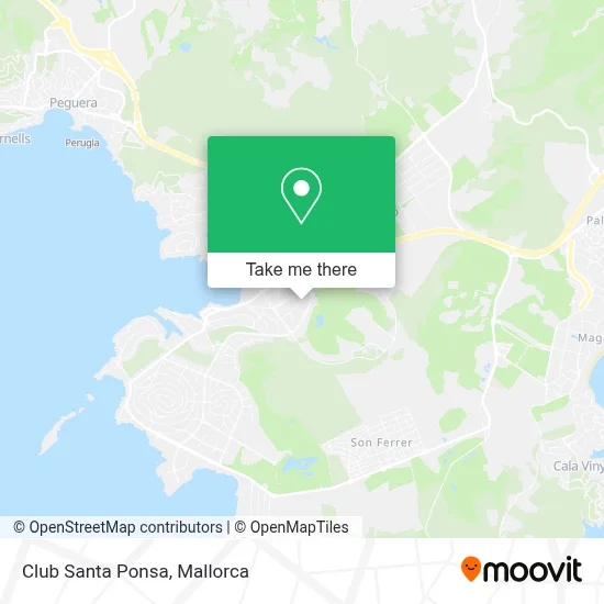 Club Santa Ponsa map