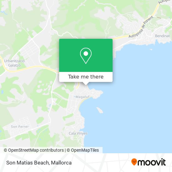 mapa Son Matias Beach