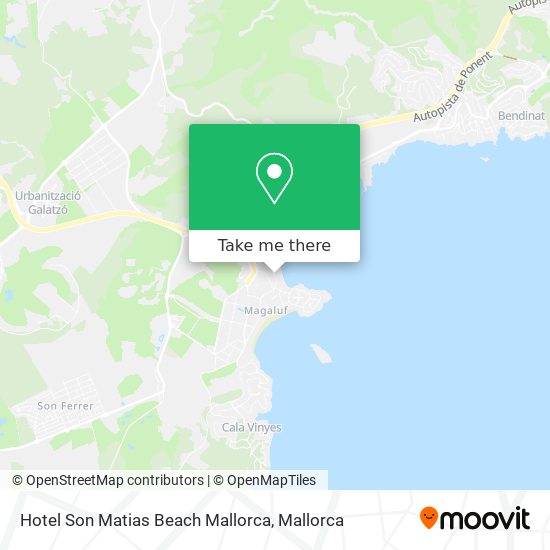 mapa Hotel Son Matias Beach Mallorca