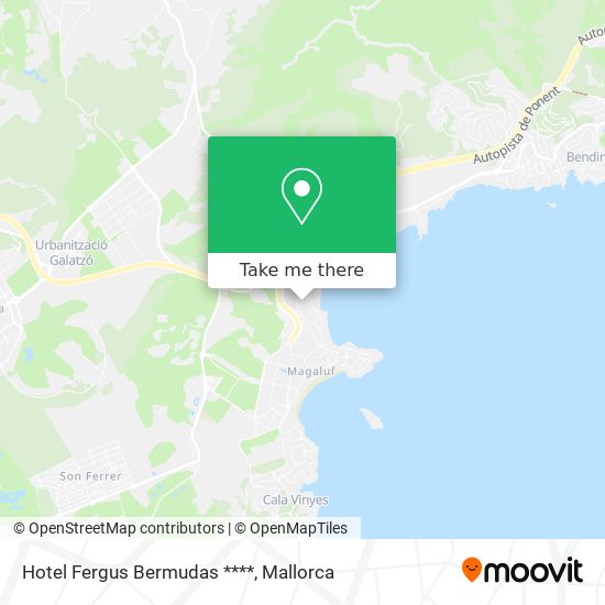 mapa Hotel Fergus Bermudas ****