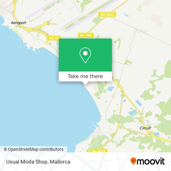 Usual Moda Shop map