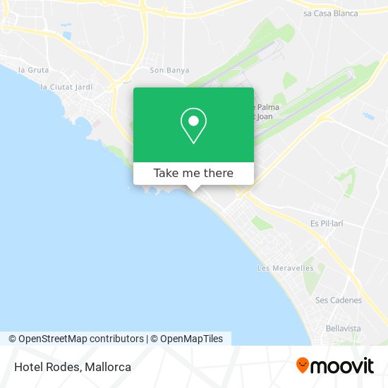 Hotel Rodes map