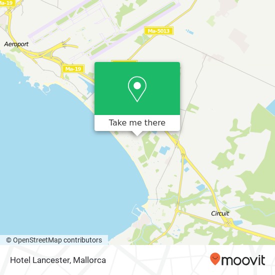 Hotel Lancester map
