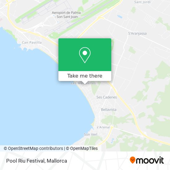 Pool Riu Festival map