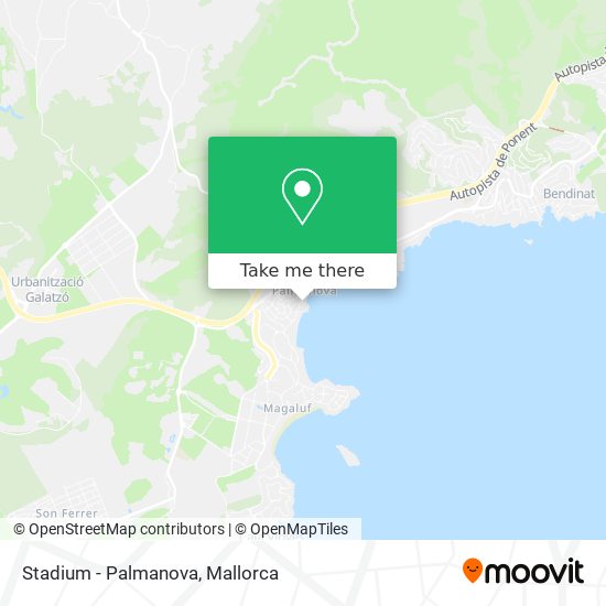 mapa Stadium - Palmanova