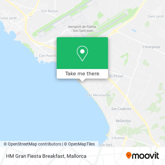 HM Gran Fiesta Breakfast map