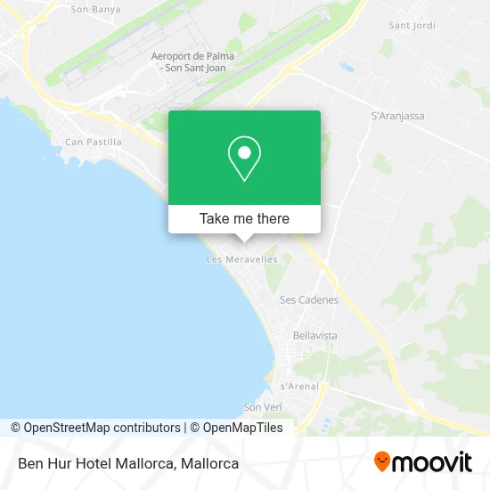 Ben Hur Hotel Mallorca map