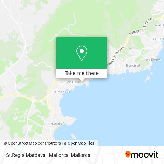 St.Regis Mardavall Mallorca map