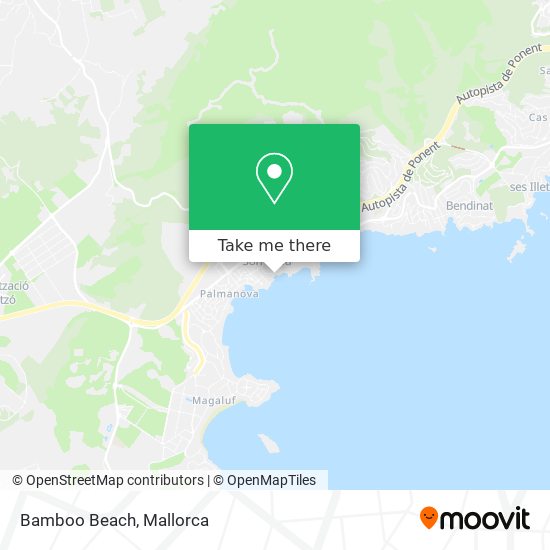 mapa Bamboo Beach