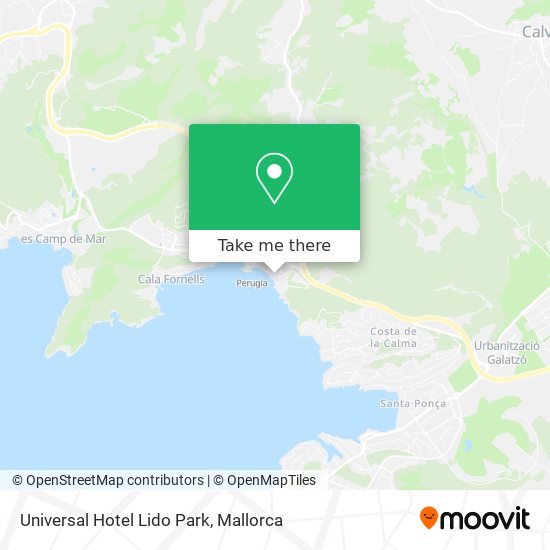 Universal Hotel Lido Park map