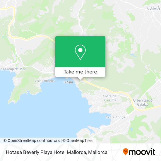 Hotasa Beverly Playa Hotel Mallorca map