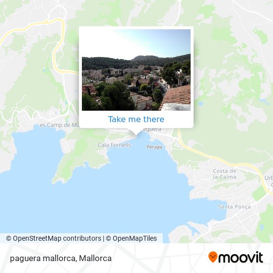 paguera mallorca map