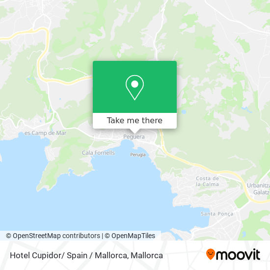 Hotel Cupidor/ Spain / Mallorca map