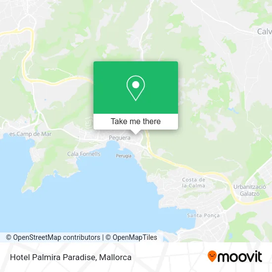 Hotel Palmira Paradise map