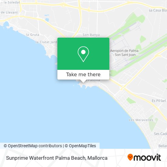 mapa Sunprime Waterfront Palma Beach