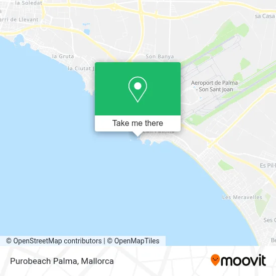 Purobeach Palma map