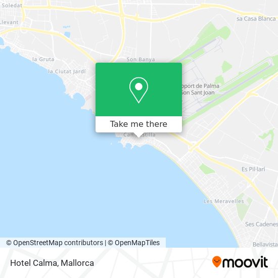 Hotel Calma map