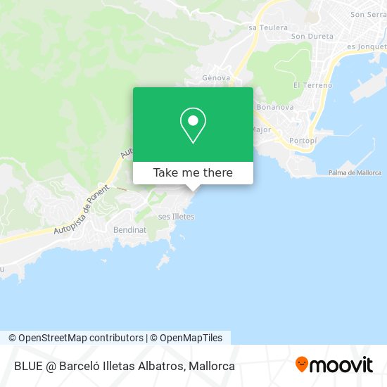 BLUE @ Barceló Illetas Albatros map