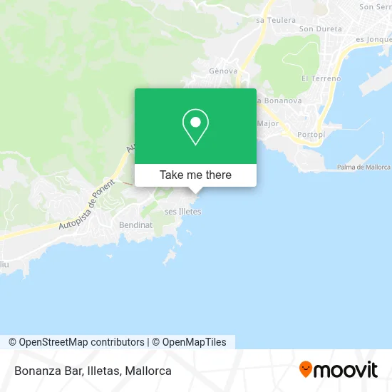 Bonanza Bar, Illetas map