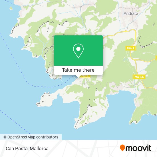 mapa Can Pasta