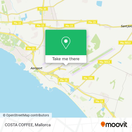 mapa COSTA COFFEE