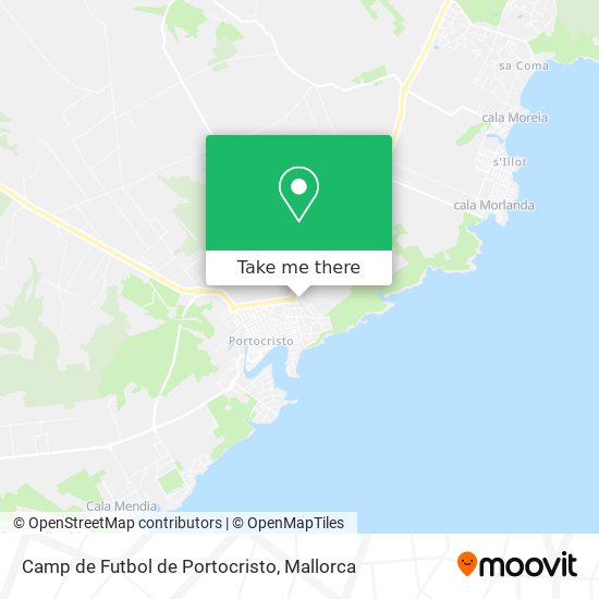 mapa Camp de Futbol de Portocristo