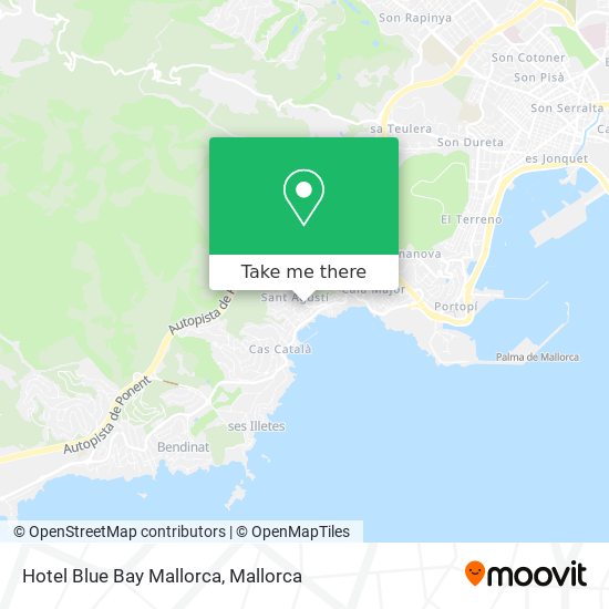 Hotel Blue Bay Mallorca map