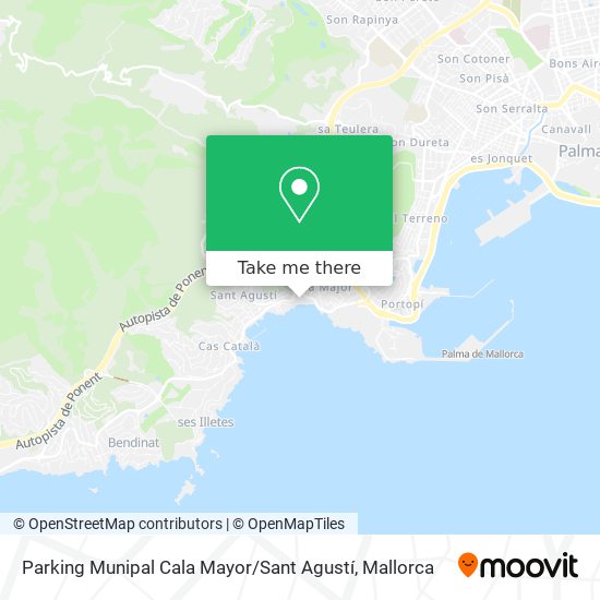 Parking Munipal Cala Mayor / Sant Agustí map