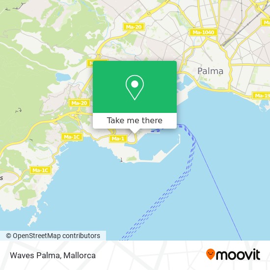 mapa Waves Palma