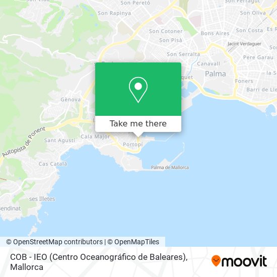 COB - IEO (Centro Oceanográfico de Baleares) map