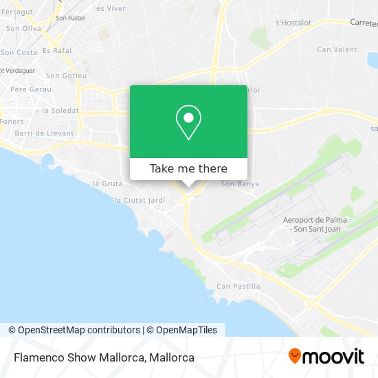 mapa Flamenco Show Mallorca