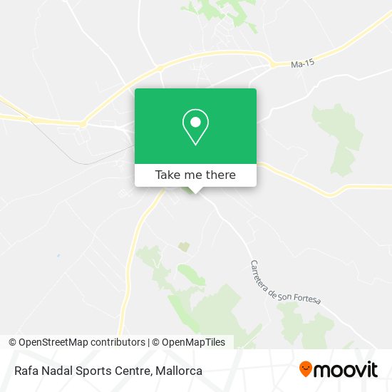 mapa Rafa Nadal Sports Centre