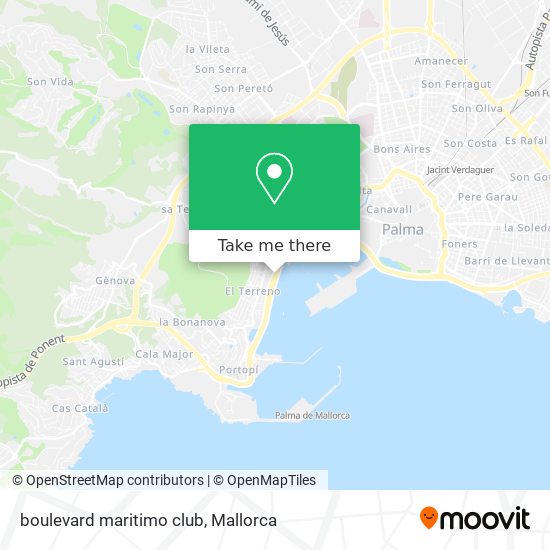 mapa boulevard maritimo club