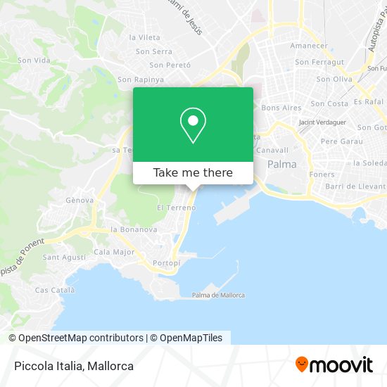 Piccola Italia map