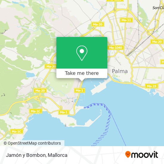 Jamón y Bombon map