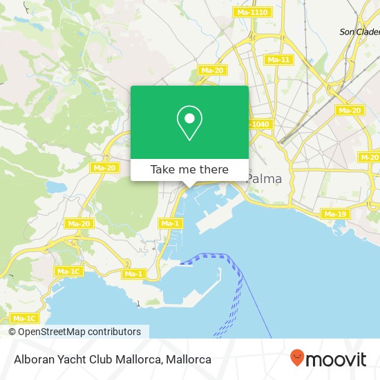 Alboran Yacht Club Mallorca map