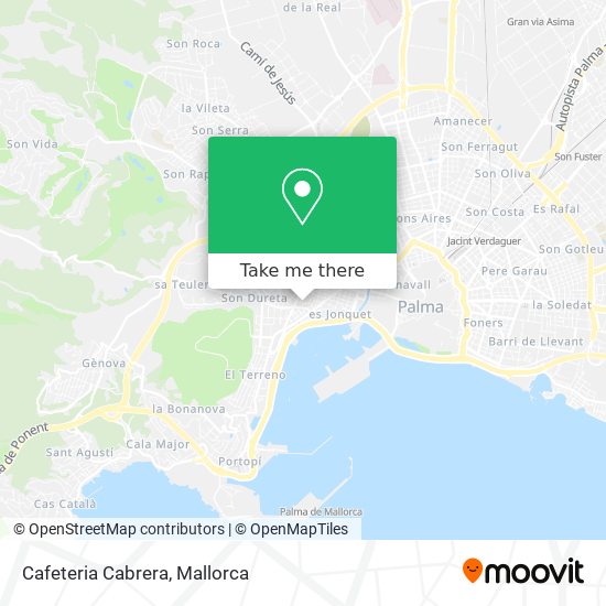 Cafeteria Cabrera map