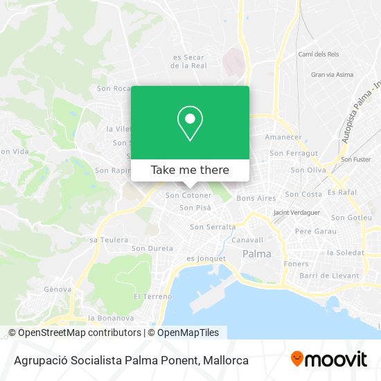 mapa Agrupació Socialista Palma Ponent