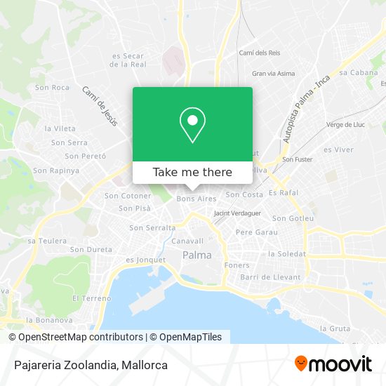 Pajareria Zoolandia map