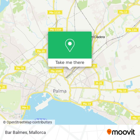 mapa Bar Balmes