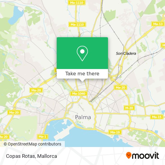Copas Rotas map
