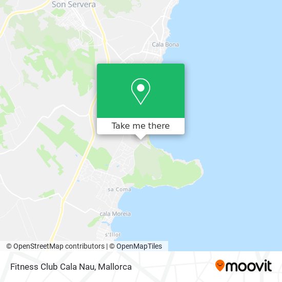 mapa Fitness Club Cala Nau