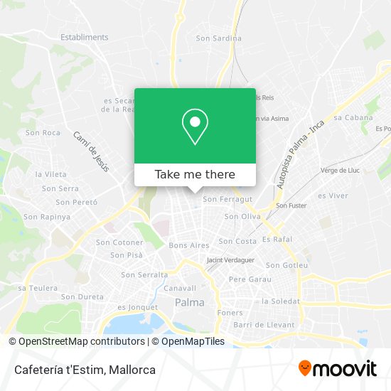 Cafetería t'Estim map