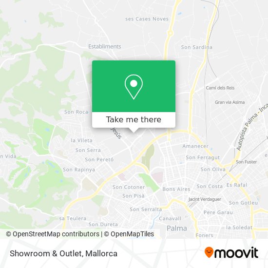 Showroom & Outlet map