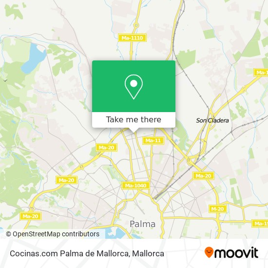 mapa Cocinas.com Palma de Mallorca