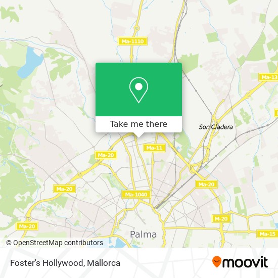 mapa Foster's Hollywood