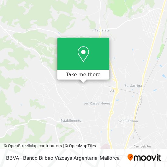 mapa BBVA - Banco Bilbao Vizcaya Argentaria