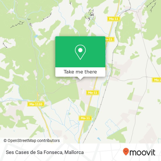 mapa Ses Cases de Sa Fonseca