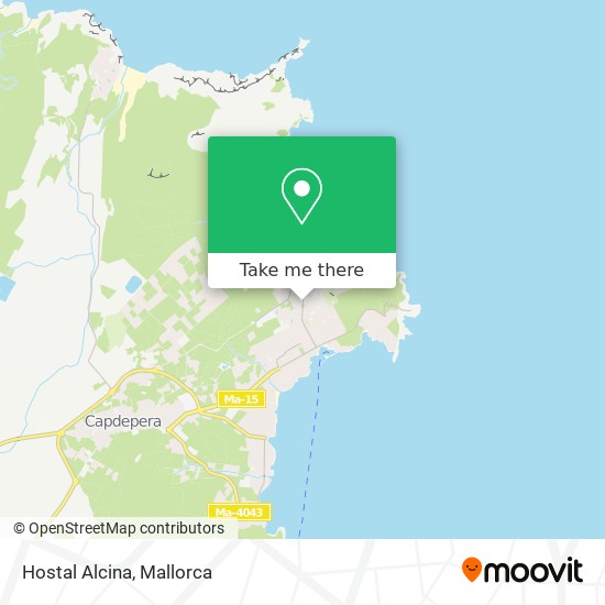 Hostal Alcina map